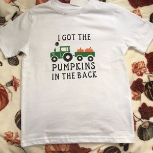 COPY - Boys 6-7 top “pumkin in the back “